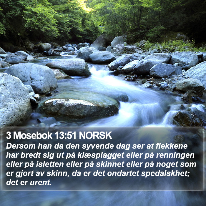 3 Mosebok 13:51 NORSK Bible Study