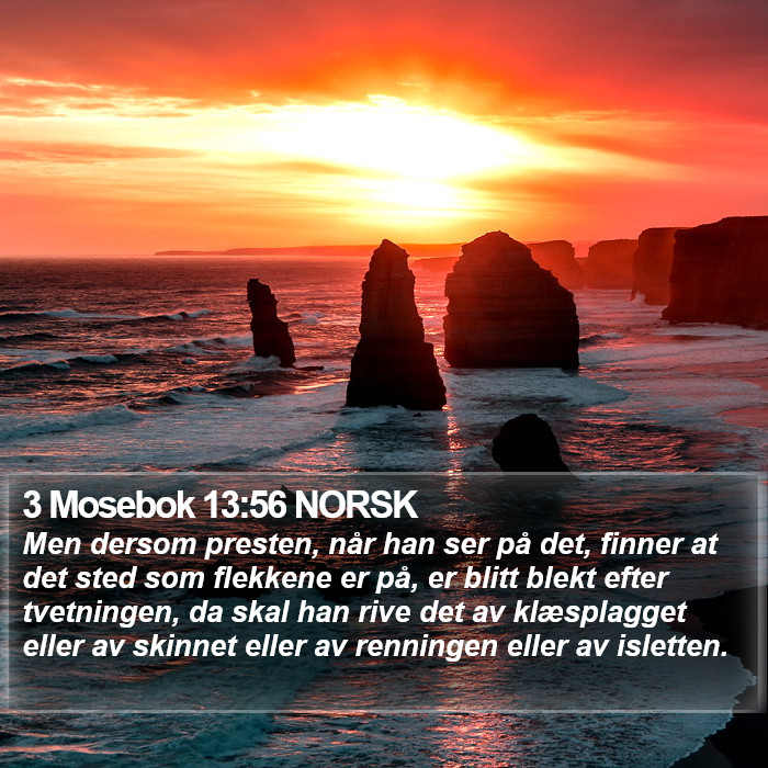 3 Mosebok 13:56 NORSK Bible Study