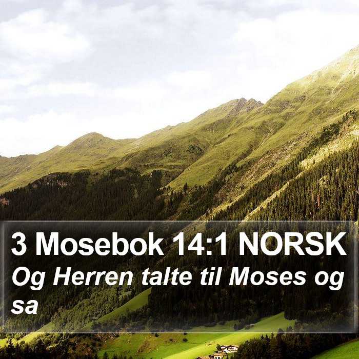 3 Mosebok 14:1 NORSK Bible Study