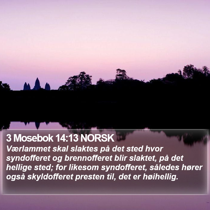 3 Mosebok 14:13 NORSK Bible Study