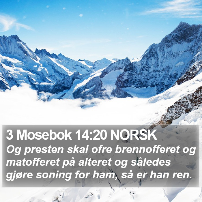 3 Mosebok 14:20 NORSK Bible Study