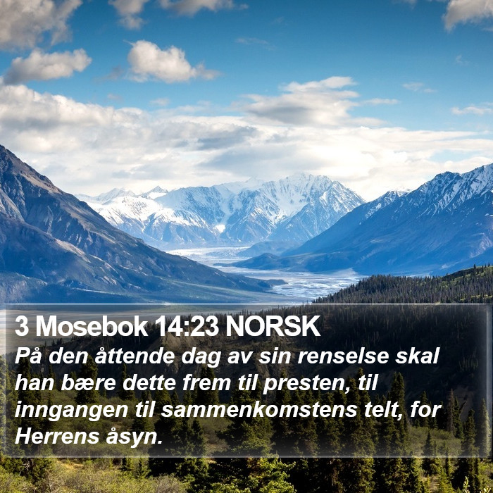 3 Mosebok 14:23 NORSK Bible Study