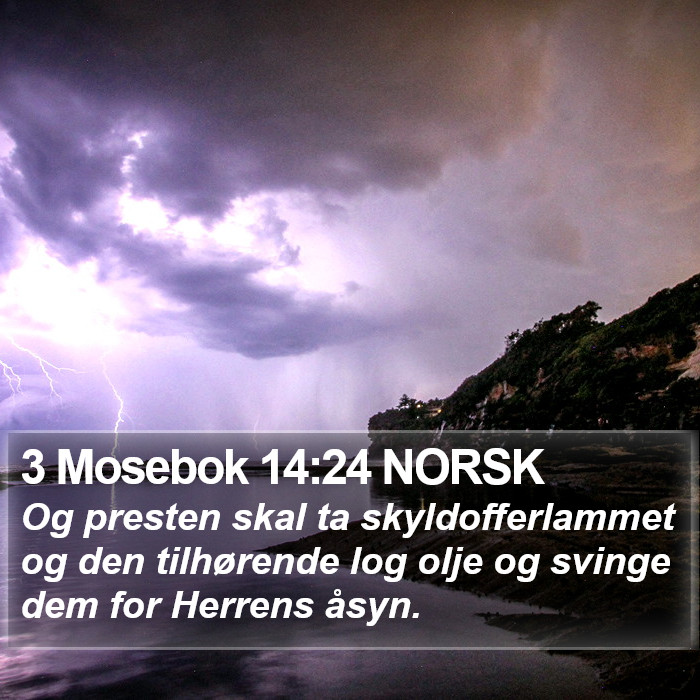 3 Mosebok 14:24 NORSK Bible Study