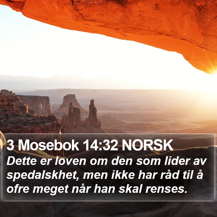 3 Mosebok 14:32 NORSK Bible Study