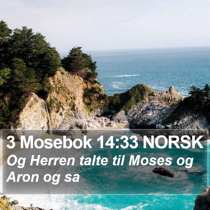 3 Mosebok 14:33 NORSK Bible Study