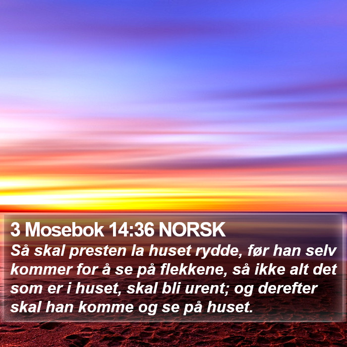 3 Mosebok 14:36 NORSK Bible Study