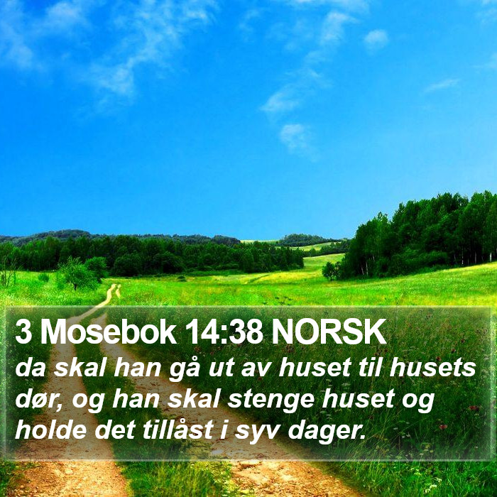 3 Mosebok 14:38 NORSK Bible Study