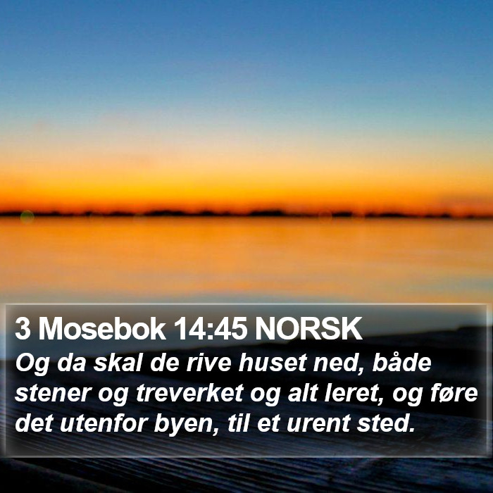 3 Mosebok 14:45 NORSK Bible Study