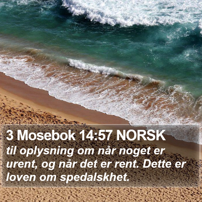 3 Mosebok 14:57 NORSK Bible Study