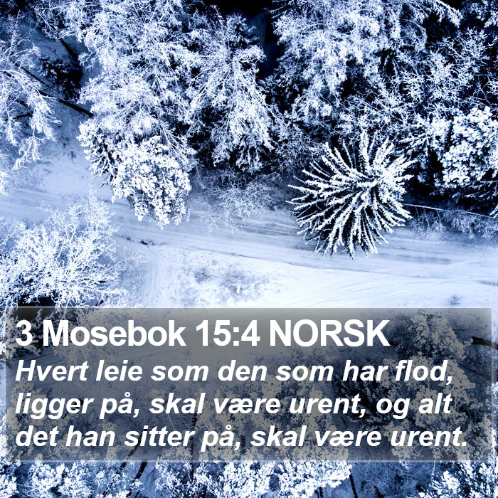 3 Mosebok 15:4 NORSK Bible Study