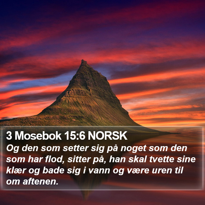 3 Mosebok 15:6 NORSK Bible Study