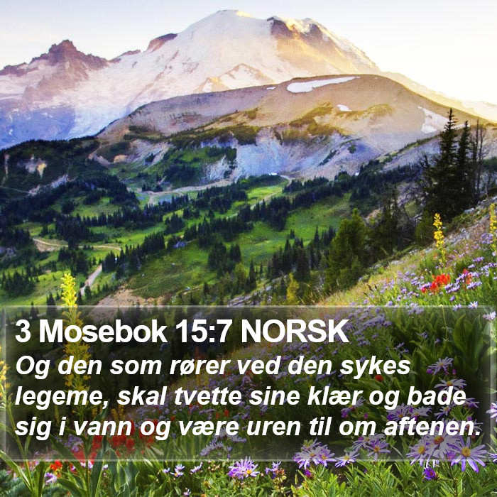 3 Mosebok 15:7 NORSK Bible Study