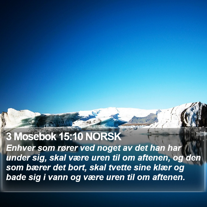 3 Mosebok 15:10 NORSK Bible Study