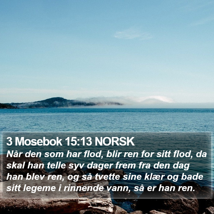 3 Mosebok 15:13 NORSK Bible Study