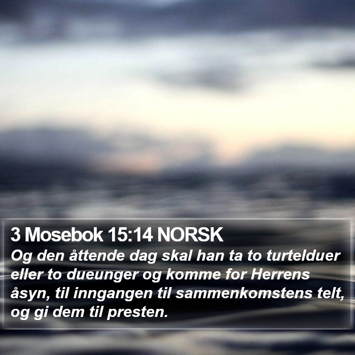 3 Mosebok 15:14 NORSK Bible Study