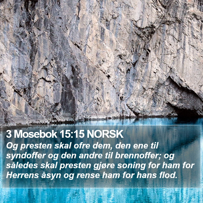 3 Mosebok 15:15 NORSK Bible Study