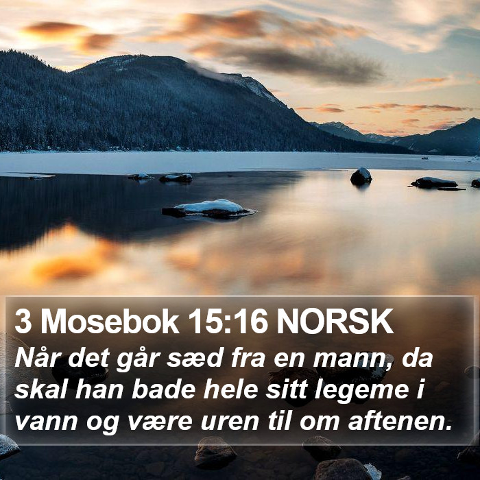 3 Mosebok 15:16 NORSK Bible Study