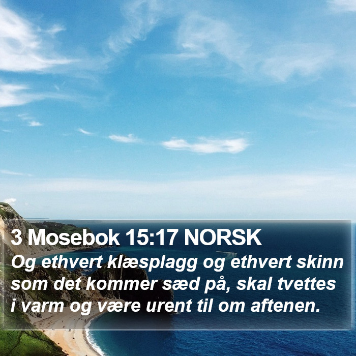 3 Mosebok 15:17 NORSK Bible Study