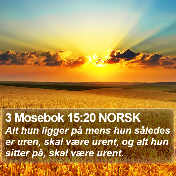 3 Mosebok 15:20 NORSK Bible Study