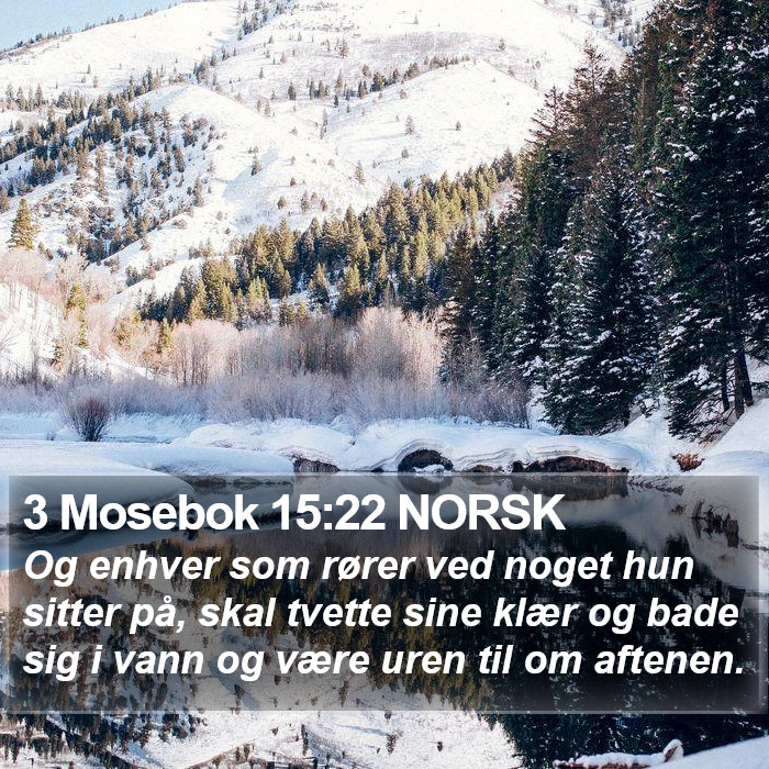 3 Mosebok 15:22 NORSK Bible Study