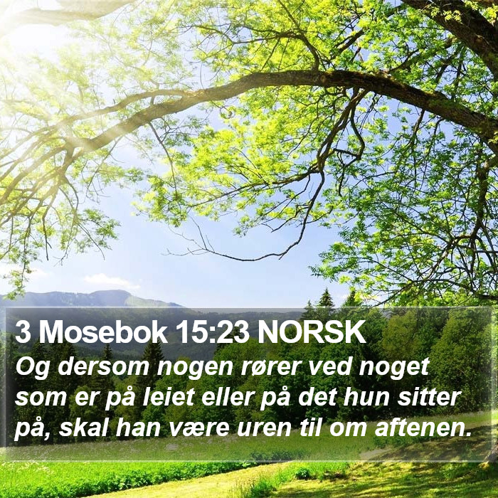 3 Mosebok 15:23 NORSK Bible Study