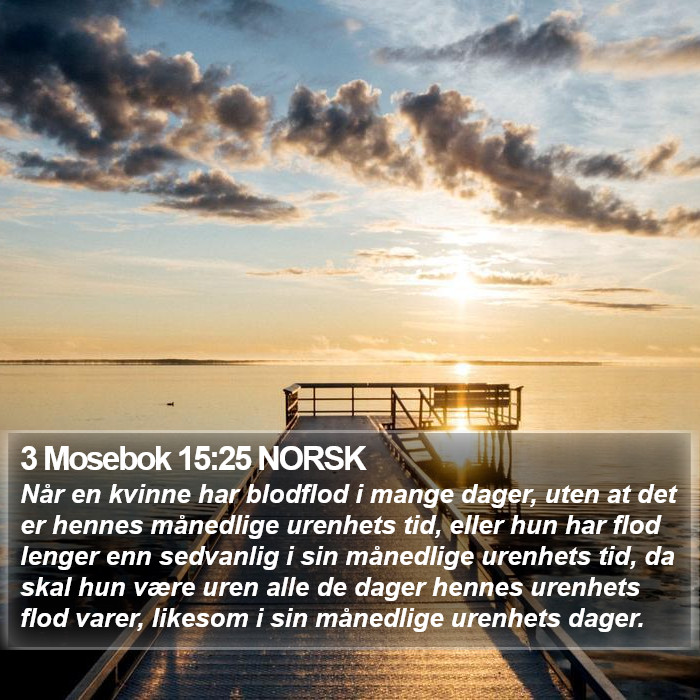 3 Mosebok 15:25 NORSK Bible Study