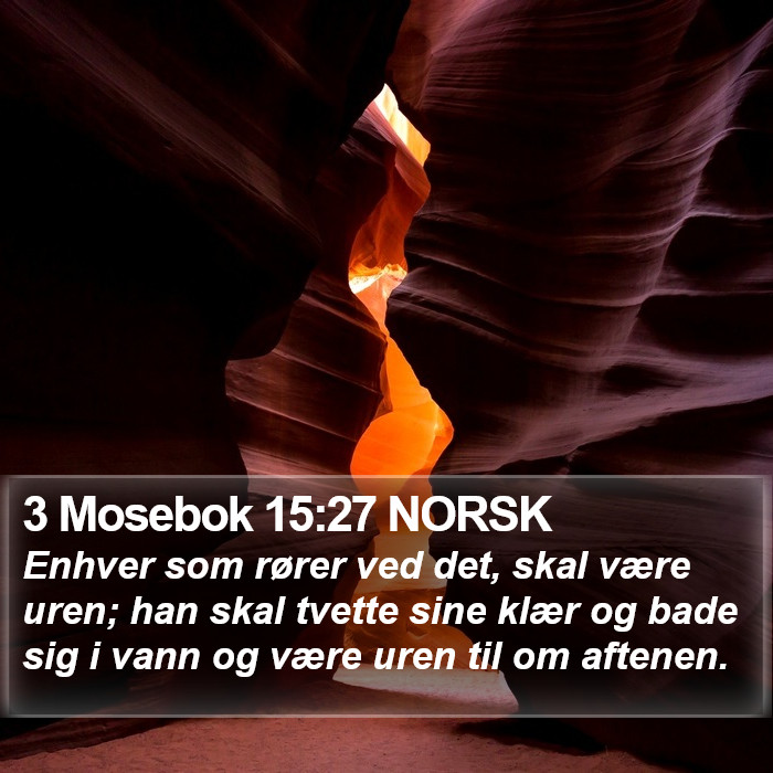 3 Mosebok 15:27 NORSK Bible Study