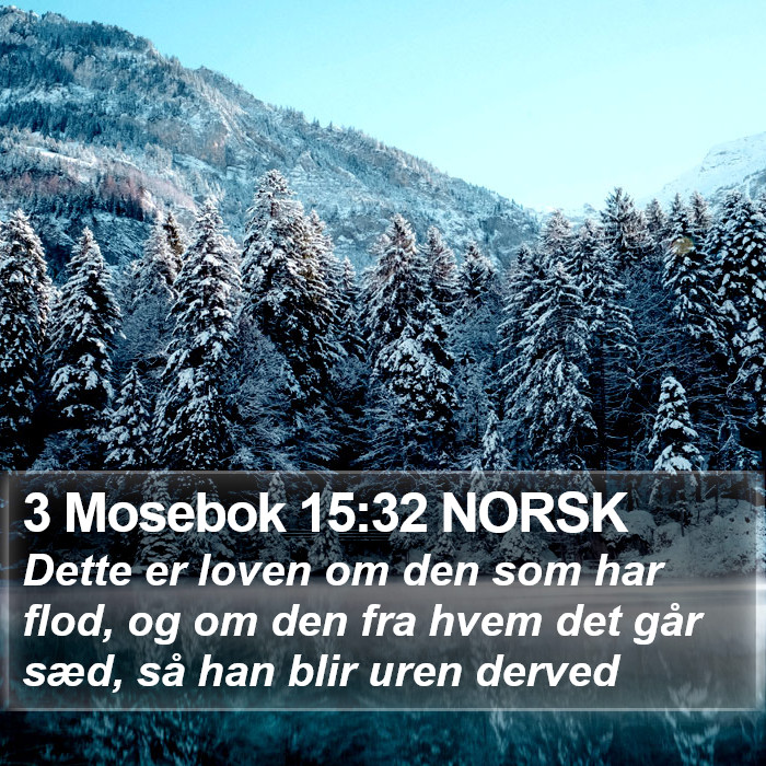 3 Mosebok 15:32 NORSK Bible Study