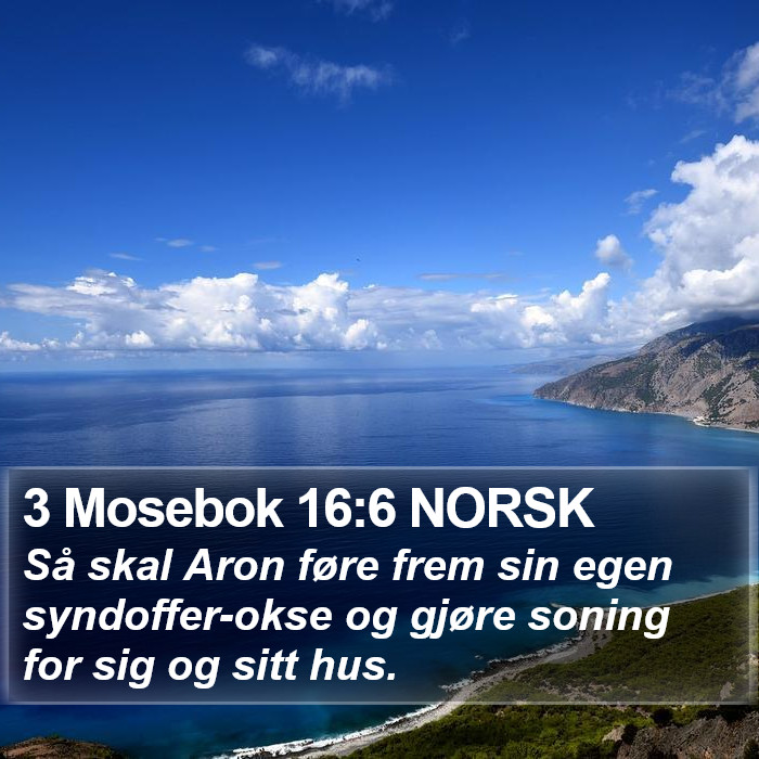 3 Mosebok 16:6 NORSK Bible Study