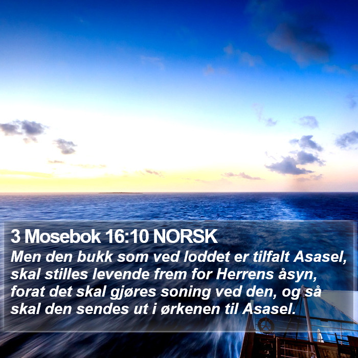 3 Mosebok 16:10 NORSK Bible Study