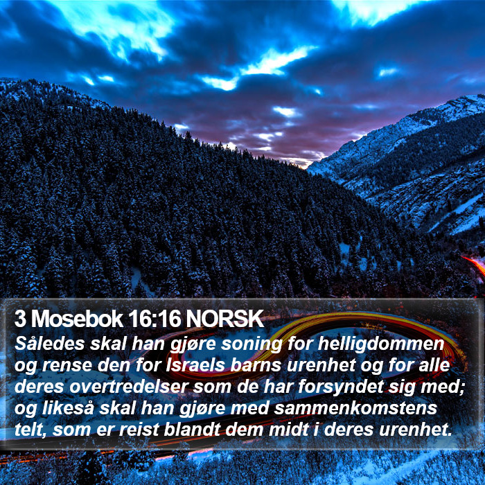 3 Mosebok 16:16 NORSK Bible Study