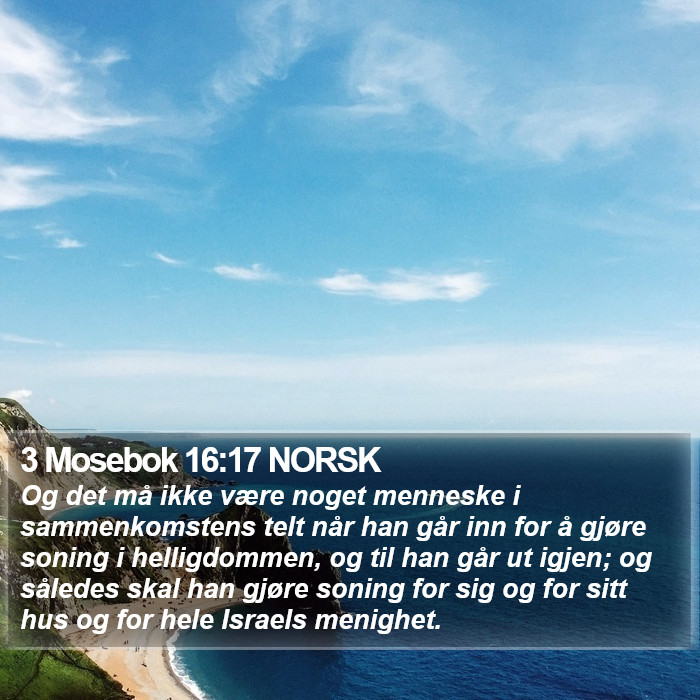 3 Mosebok 16:17 NORSK Bible Study