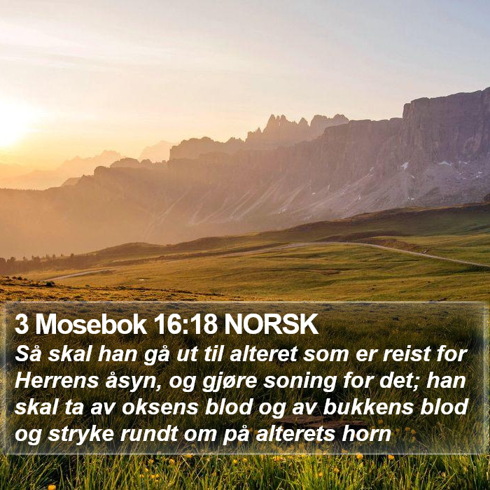 3 Mosebok 16:18 NORSK Bible Study