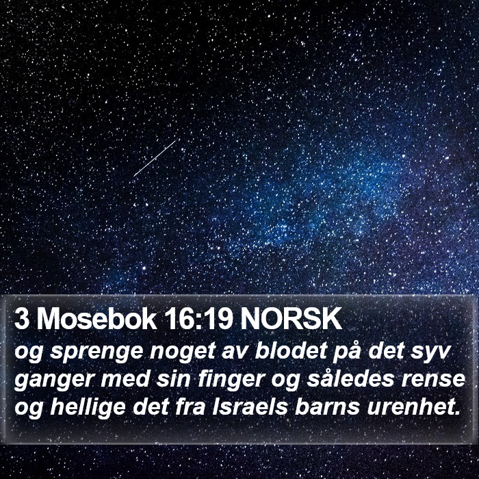 3 Mosebok 16:19 NORSK Bible Study