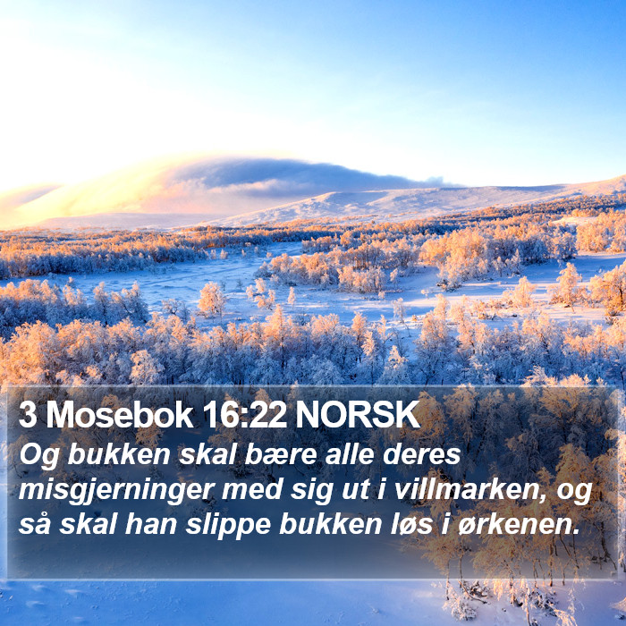 3 Mosebok 16:22 NORSK Bible Study