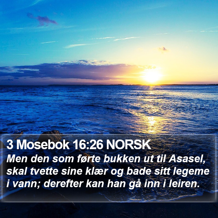 3 Mosebok 16:26 NORSK Bible Study