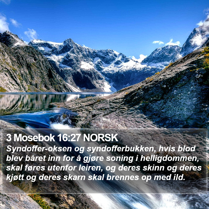 3 Mosebok 16:27 NORSK Bible Study