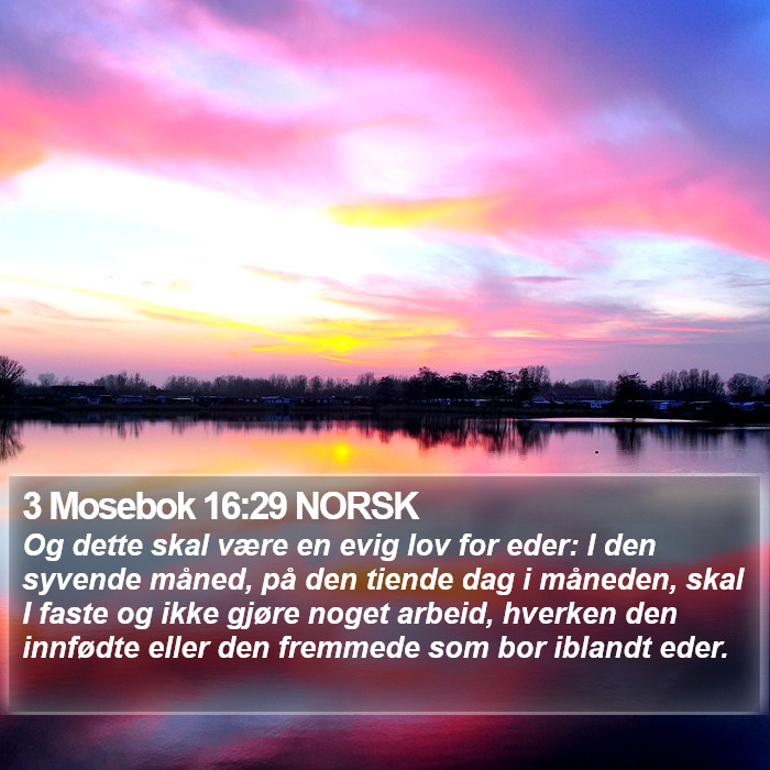 3 Mosebok 16:29 NORSK Bible Study