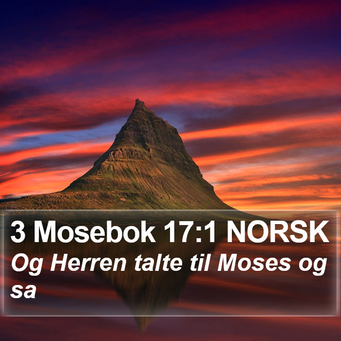 3 Mosebok 17:1 NORSK Bible Study