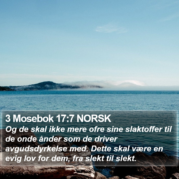 3 Mosebok 17:7 NORSK Bible Study