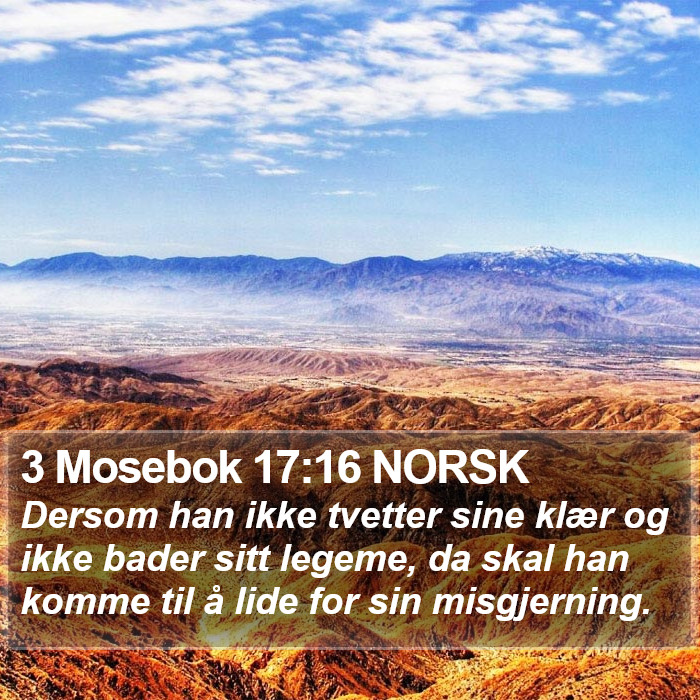 3 Mosebok 17:16 NORSK Bible Study