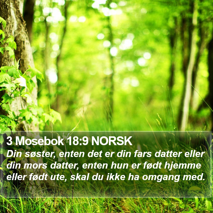 3 Mosebok 18:9 NORSK Bible Study