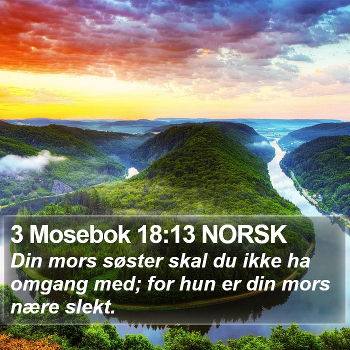 3 Mosebok 18:13 NORSK Bible Study
