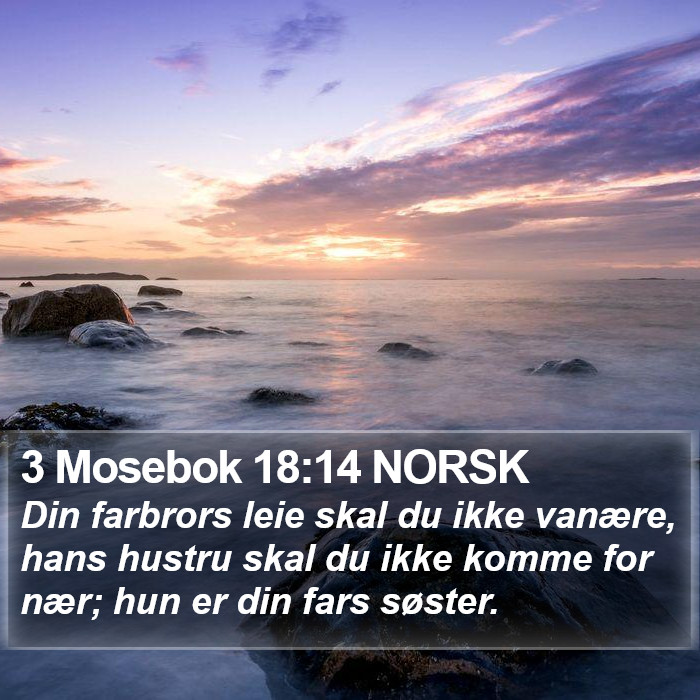 3 Mosebok 18:14 NORSK Bible Study