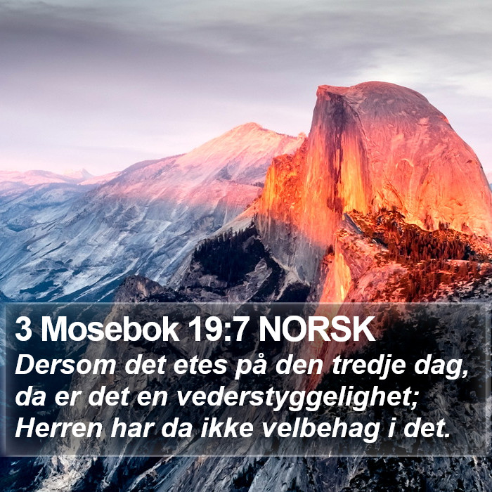 3 Mosebok 19:7 NORSK Bible Study