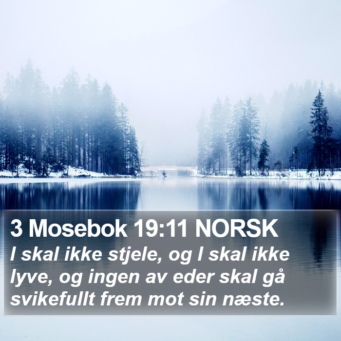 3 Mosebok 19:11 NORSK Bible Study