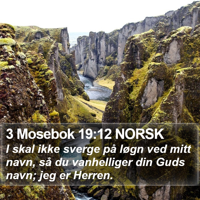 3 Mosebok 19:12 NORSK Bible Study