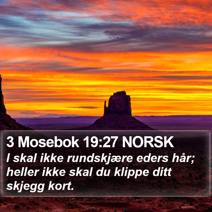 3 Mosebok 19:27 NORSK Bible Study