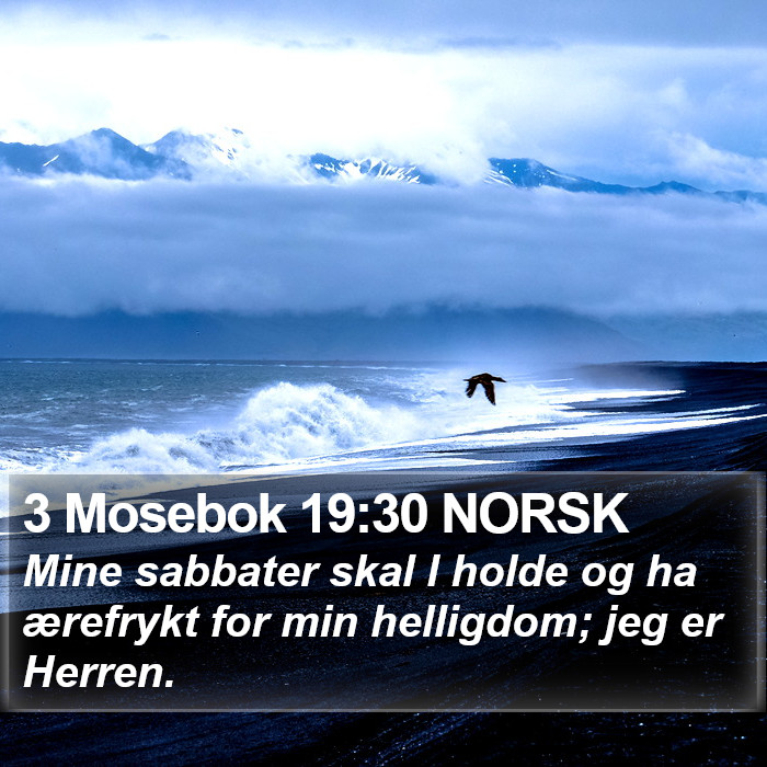 3 Mosebok 19:30 NORSK Bible Study