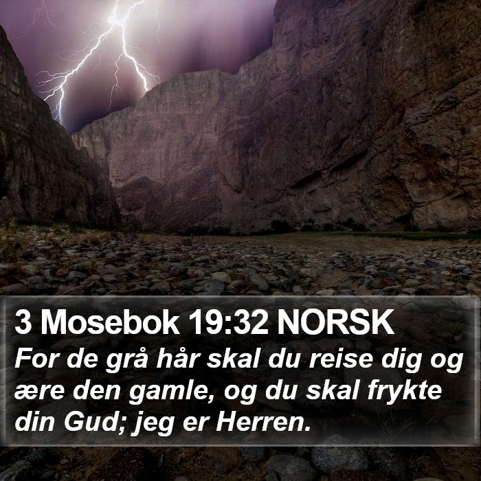 3 Mosebok 19:32 NORSK Bible Study